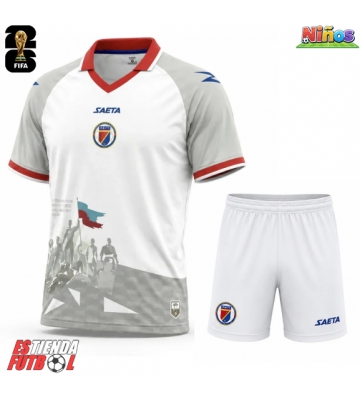 Haití Segunda Equipación Niños Mundial 2026 Manga Corta (+ Pantalones cortos)